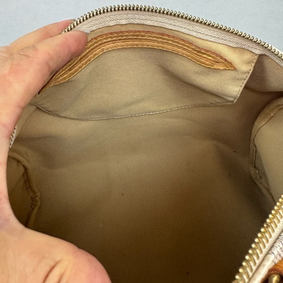 LOUIS VUITTON Damier Azur 30 Canvas Speedy Handbag Made in France. - Picture 14 of 16